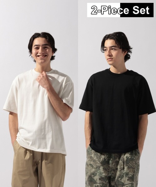HANES(ヘインズ)の「【Hanes T-SHIRTS SHIRO+KURO】別注クルーネックTシャツ(Tシャツ/カットソー・メンズ・その他1・LARGE/X-LARGE/MEDIUM)」の1枚目の写真