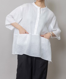 Munich（ミューニック）の「60sフレンチリネンキャンバスプルオーバーシャツ（シャツ/ブラウス）」