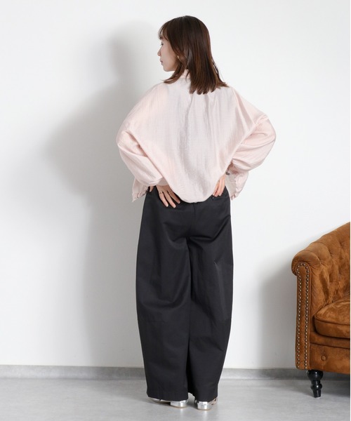 cepo(セポ)の「2タック カーブワイドイージーパンツ / コットンナイロン(その他パンツ・レディース・ブラック/ベージュ/オリーブ・M/L/S)」の22枚目の写真