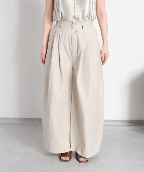 cepo（セポ）の「2タック カーブワイドイージーパンツ / コットンナイロン（その他パンツ・レディース・ブラック/ベージュ/オリーブ・M/L/S）」の16枚目の写真