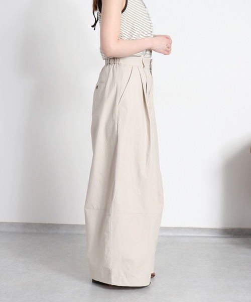 cepo（セポ）の「2タック カーブワイドイージーパンツ / コットンナイロン（その他パンツ・レディース・ブラック/ベージュ/オリーブ・M/L/S）」の22枚目の写真