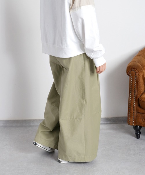 cepo（セポ）の「2タック カーブワイドイージーパンツ / コットンナイロン（その他パンツ・レディース・ブラック/ベージュ/オリーブ・M/L/S）」の6枚目の写真