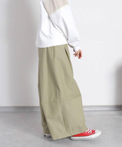 cepo（セポ）の「2タック カーブワイドイージーパンツ / コットンナイロン（その他パンツ・レディース・ブラック/ベージュ/オリーブ・M/L/S）」の7枚目の写真