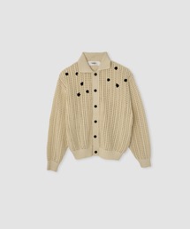 JANE SMITH / JOHN SMITH | CROCHET STAR 7G MESH POLO COLLAR CARDIGAN(カーディガン/ボレロ)
