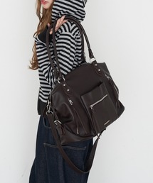 RAY CASSIN（レイカズン）の「【A4サイズ収納可能 / 大容量】ビッグショルダーバッグ（ショルダーバッグ）」