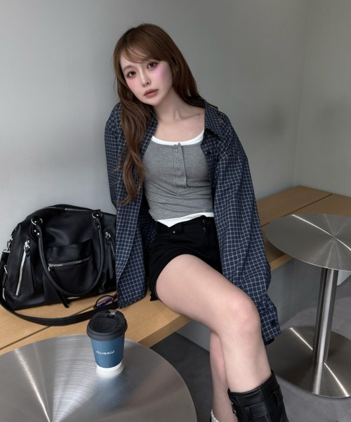 RAY CASSIN(レイカズン)の「【A4サイズ収納可能 / 大容量】ビッグショルダーバッグ(ショルダーバッグ・レディース・アイボリー/ブラック/ブラウン・FREE)」の12枚目の写真