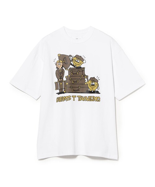 BEAMS T（ビームスティー）の「Yutaka Kobayashi / TRAVELING TEE（Tシャツ/カットソー・メンズ・ホワイト・SMALL/X-LARGE/LARGE/MEDIUM）」の2枚目の写真