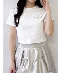 dazzlin | 【UV】ラインストーンモチーフコンパクトTシャツ(Tシャツ/カットソー)