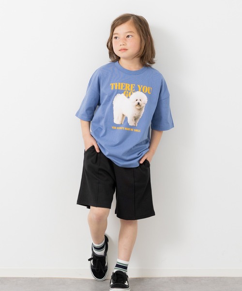 JAM & LINK(ジャムアンドリンク)の「テレコ素材 ピンタックハーフパンツ(その他パンツ・キッズ・グレー/ブラウン/チャコールグレー/グレイッシュブルー/ブラック・160cm/150cm/140cm/130cm/120cm/110cm/100cm)」の11枚目の写真