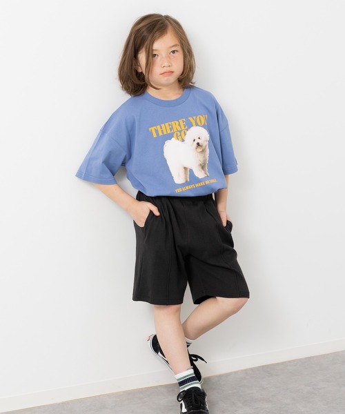 JAM & LINK(ジャムアンドリンク)の「テレコ素材 ピンタックハーフパンツ(その他パンツ・キッズ・グレー/ブラウン/チャコールグレー/グレイッシュブルー/ブラック・160cm/150cm/140cm/130cm/120cm/110cm/100cm)」の13枚目の写真