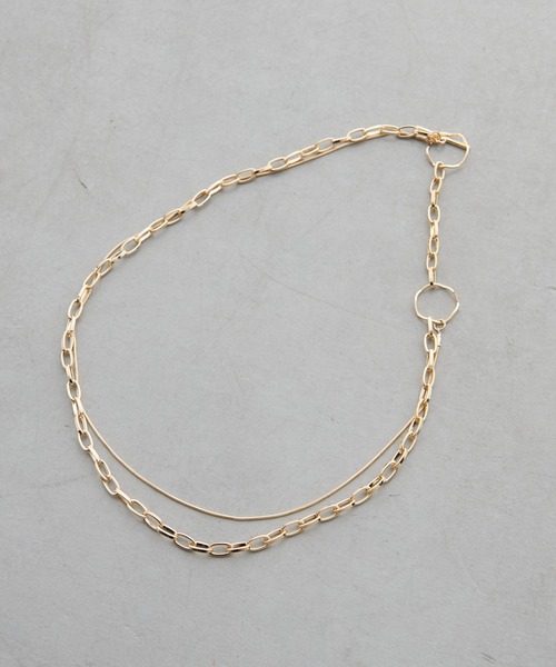 natural couture（ナチュラルクチュール）の「【LARUTA】[Web限定]マルチWAYチェーンネックレス（ネックレス・レディース・ゴールド/シルバー・FREE）」の2枚目の写真