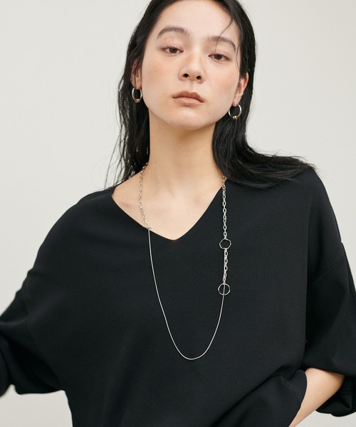 natural couture（ナチュラルクチュール）の「【LARUTA】[Web限定]マルチWAYチェーンネックレス（ネックレス・レディース・ゴールド/シルバー・FREE）」の5枚目の写真