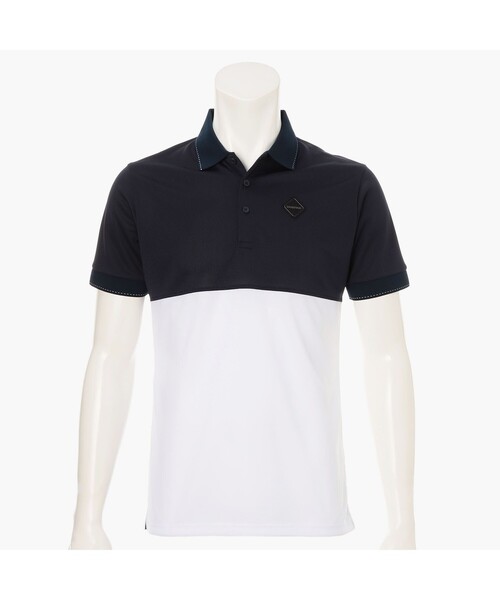 BRIEFING(ブリーフィング)の「【BRIEFING GOLF/ブリーフィングゴルフ】 MEN’S BI-COLOR POLO(ポロシャツ・メンズ・チャコール/グリーン系その他2/ブラック/ネイビー・L/M/S/XL)」の4枚目の写真