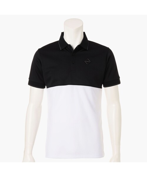 BRIEFING(ブリーフィング)の「【BRIEFING GOLF/ブリーフィングゴルフ】 MEN’S BI-COLOR POLO(ポロシャツ・メンズ・チャコール/グリーン系その他2/ブラック/ネイビー・L/M/S/XL)」の1枚目の写真