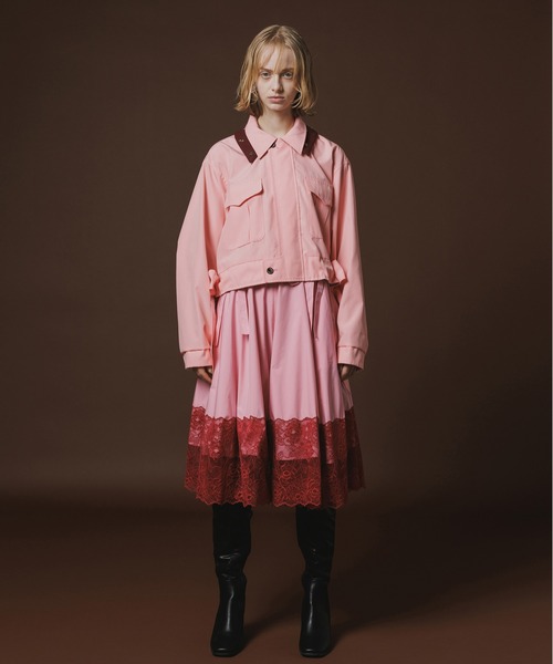 NON TOKYO（ノントーキョー）の「LACE RIBBON SHORTS（その他パンツ・レディース・ブラック/ピンク/ワインレッド・1/2）」の8枚目の写真