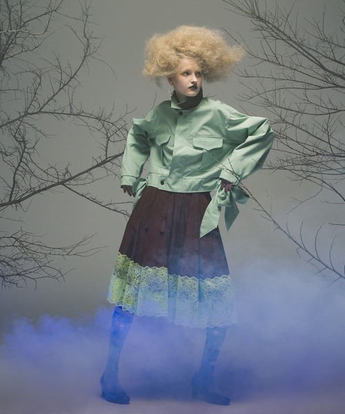 NON TOKYO（ノントーキョー）の「LACE RIBBON SHORTS（その他パンツ・レディース・ブラック/ピンク/ワインレッド・1/2）」の4枚目の写真