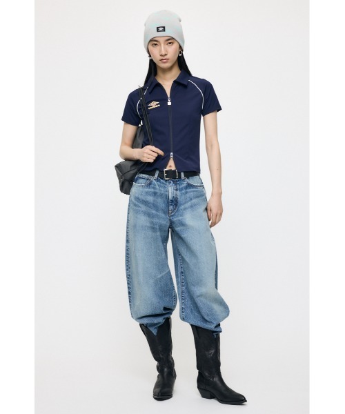 MOUSSY U/M ZIP UP シャツ 黄色 U/M ZIP UP シャツ（シャツ/ブラウス）｜MOUSSY（マウジー）の