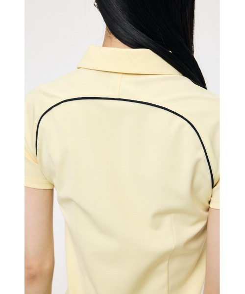 MOUSSY(マウジー)の「U/M ZIP UP シャツ(シャツ/ブラウス・レディース・イエロー/ネイビー・FREE)」の21枚目の写真