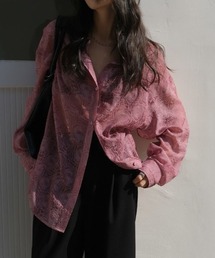 CHUN CHUN NOTES（チュンチュンノーツ）の「26SS/フラワー しわ加工 シアーオーバーシャツ（シャツ/ブラウス）」