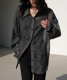 CHUN CHUN NOTES（チュンチュンノーツ）の「26SS/フラワー しわ加工 シアーオーバーシャツ（シャツ/ブラウス）」