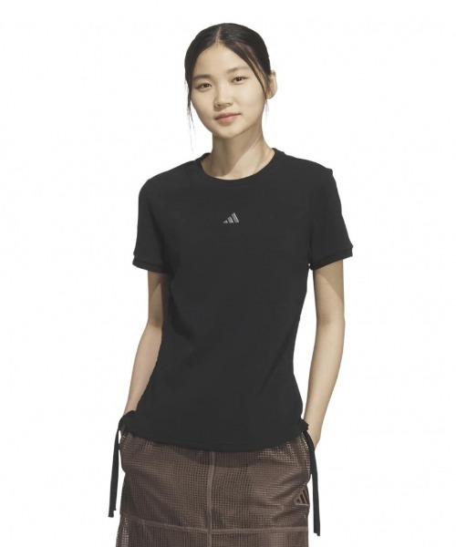 adidas(アディダス)の「【別注】アディダス adidas アルペン ワッフル サイドギャザー 半袖Tシャツ 限定コラボ(Tシャツ/カットソー・レディース・オフホワイト/ブラック・S/M/L/XL)」の20枚目の写真