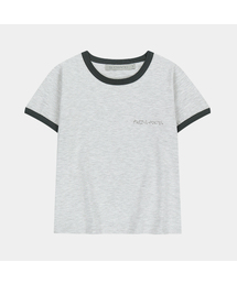 SLOWACID | ウォッシュドノマドリングリーバンパーTシャツ[グレー/チャコール](Tシャツ/カットソー)