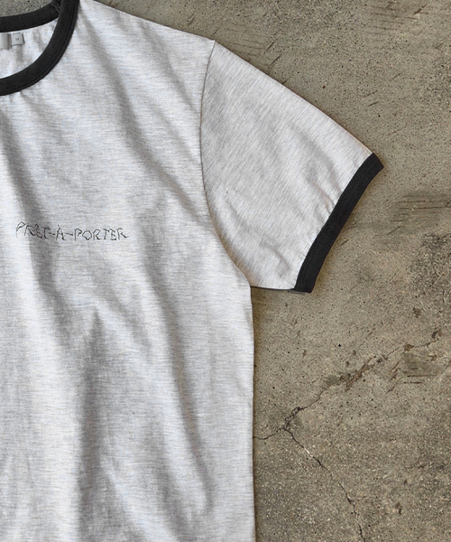 SLOWACID（スローアシッド）の「ウォッシュドノマドリングリーバンパーTシャツ[グレー/チャコール]（Tシャツ/カットソー・レディース・その他・X-SMALL/SMALL/MEDIUM/LARGE）」の4枚目の写真