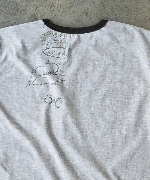 SLOWACID（スローアシッド）の「ウォッシュドノマドリングリーバンパーTシャツ[グレー/チャコール]（Tシャツ/カットソー・レディース・その他・X-SMALL/SMALL/MEDIUM/LARGE）」の5枚目の写真