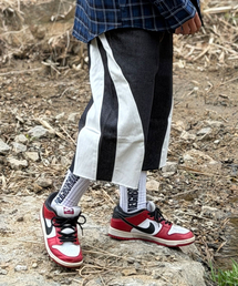 PEACEOFMIND（ピースオブマインド）の「ダブルラインワイドデニムバミューダパンツ（インディゴ）（デニムパンツ）」