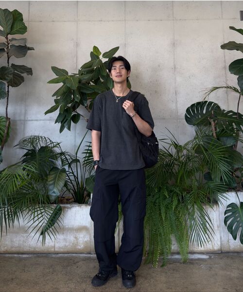 NONBLANK（ノンブランク）の「ウォッシュドポケットストライプTシャツ_GREY（Tシャツ/カットソー・メンズ・グレー・MEDIUM/X-LARGE）」の15枚目の写真