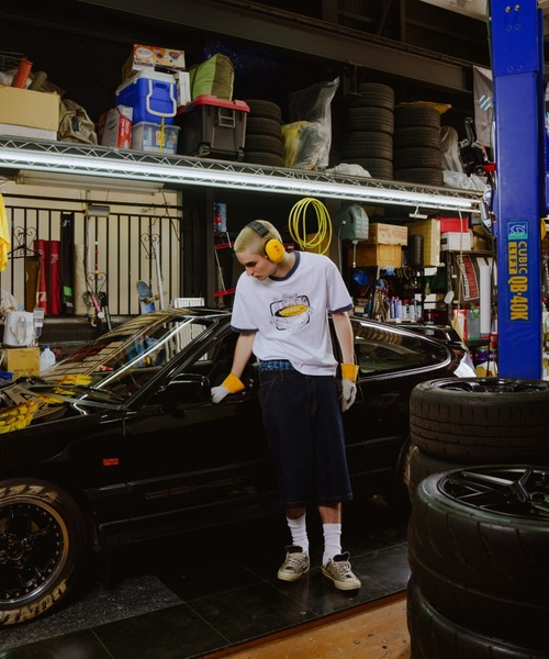 XLARGE（エクストララージ）の「XLARGE×Honda PARTS SUPPLIERS RINGER S/S TEE（Tシャツ/カットソー・メンズ・バーガンディー/ホワイト・S/XL/L/M）」の8枚目の写真