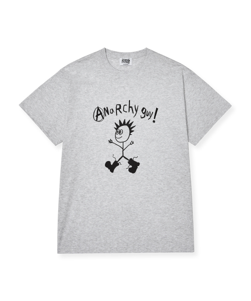 THE SCOT WRECK(ザ スコットレック)の「ANARCHY GUY(Tシャツ/カットソー・メンズ・アッシュ・SMALL/MEDIUM/LARGE/X-LARGE)」の1枚目の写真