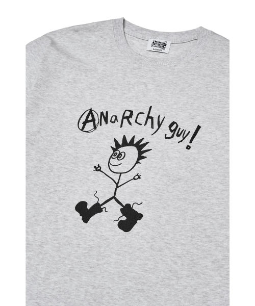 THE SCOT WRECK(ザ スコットレック)の「ANARCHY GUY(Tシャツ/カットソー・メンズ・アッシュ・SMALL/MEDIUM/LARGE/X-LARGE)」の2枚目の写真