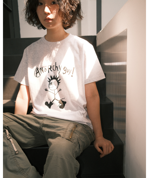 THE SCOT WRECK(ザ スコットレック)の「ANARCHY GUY(Tシャツ/カットソー・メンズ・アッシュ・SMALL/MEDIUM/LARGE/X-LARGE)」の7枚目の写真