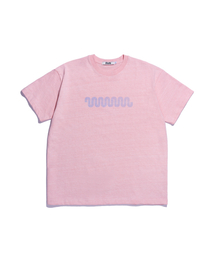 NOT NEW（ナットニュー）の「Wave Logo T-Shirt Pink（Tシャツ/カットソー）」
