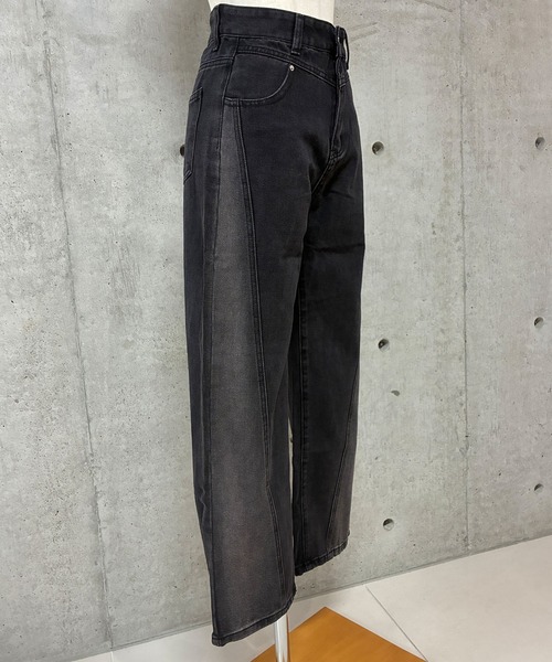 GLAMOROUS JANE(グラマラスジェーン)の「ウォッシュ切替BKデニムPT(デニムパンツ・レディース・ブラック・S/M/L)」の10枚目の写真