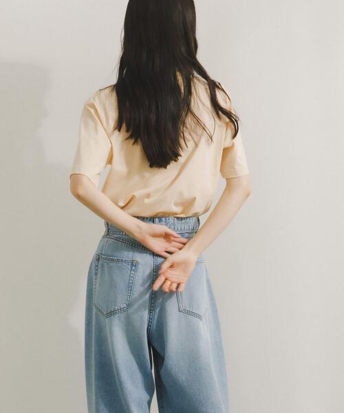 URBAN RESEARCH DOORS(アーバンリサーチドアーズ)の「High Gauge Cotton T-shirts(Tシャツ/カットソー・レディース・イエロー系その他/ブルー系その他/オフホワイト・FREE)」の7枚目の写真
