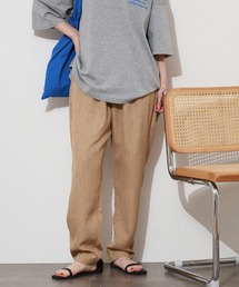 リネンタッチテーパードパンツ