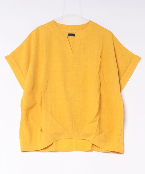 Bou Jeloud(ブージュルード)の「麻ライクキーネックプルオーバー(Tシャツ/カットソー・レディース・レッド/ブラック/ブルー/イエロー・FREE)」の19枚目の写真