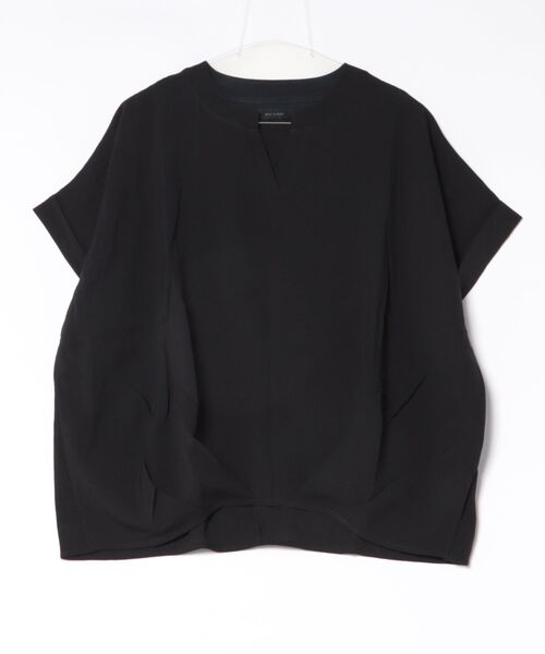 Bou Jeloud(ブージュルード)の「麻ライクキーネックプルオーバー(Tシャツ/カットソー・レディース・レッド/ブラック/ブルー/イエロー・FREE)」の21枚目の写真