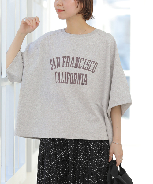 JOURNAL STANDARD relume(ジャーナルスタンダード レリューム)の「《追加》カットオフワイドロゴTee(Tシャツ/カットソー・レディース・グレー/ブラウン/ホワイト・FREE)」の18枚目の写真