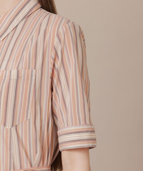 MACKINTOSH LONDON(マッキントッシュ ロンドン)の「【婦人画報6月号掲載】マーブルストライプワンピース(ワンピース・レディース・ピンク/グリーン・40/38)」の8枚目の写真