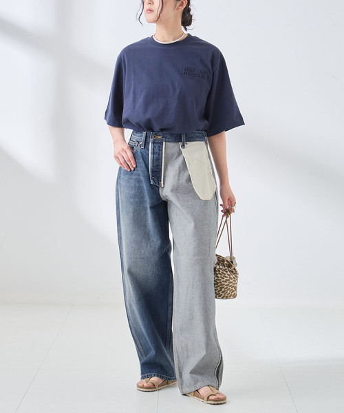 Lee（リー）の「《追加》別注 INSCRIRE*LEE*L'ESSAGE COWBOY/RIDERSPANTS デニム（デニムパンツ・レディース・サックスブルー/ブラック系その他・MEDIUM/SMALL/X-SMALL/LARGE）」の4枚目の写真