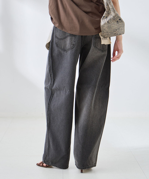 Lee（リー）の「《追加》別注 INSCRIRE*LEE*L'ESSAGE COWBOY/RIDERSPANTS デニム（デニムパンツ・レディース・サックスブルー/ブラック系その他・MEDIUM/SMALL/X-SMALL/LARGE）」の7枚目の写真