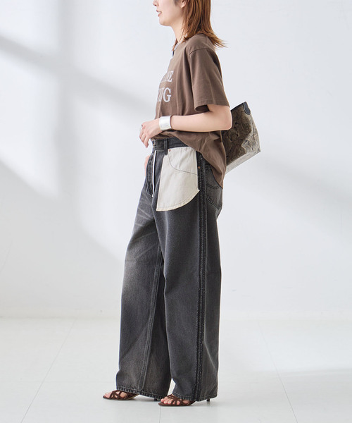 Lee（リー）の「《追加》別注 INSCRIRE*LEE*L'ESSAGE COWBOY/RIDERSPANTS デニム（デニムパンツ・レディース・サックスブルー/ブラック系その他・MEDIUM/SMALL/X-SMALL/LARGE）」の8枚目の写真