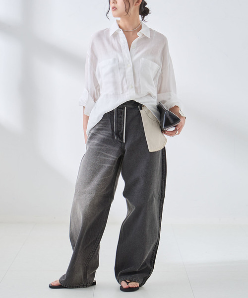 Lee（リー）の「《追加》別注 INSCRIRE*LEE*L'ESSAGE COWBOY/RIDERSPANTS デニム（デニムパンツ・レディース・サックスブルー/ブラック系その他・MEDIUM/SMALL/X-SMALL/LARGE）」の15枚目の写真