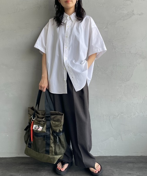 THE SHINZONE（ザ　シンゾーン）の「[THE SHINZONE/ザ シンゾーン] ハーフスリーブ オーバーサイズダディシャツ（シャツ/ブラウス・レディース・イエロー/ブルー/ホワイト・0）」の14枚目の写真