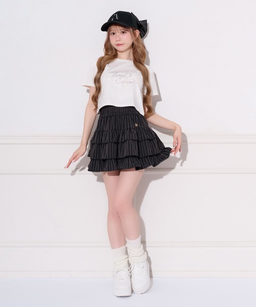 apres jour(アプレジュール)の「ハートロゴラインストーンTシャツ(Tシャツ/カットソー・レディース・ブラック/ホワイト系その他/オフホワイト・フリー/X-LARGE)」の14枚目の写真