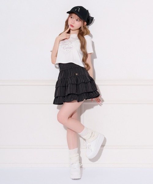 apres jour(アプレジュール)の「ハートロゴラインストーンTシャツ(Tシャツ/カットソー・レディース・ブラック/ホワイト系その他/オフホワイト・フリー/X-LARGE)」の15枚目の写真