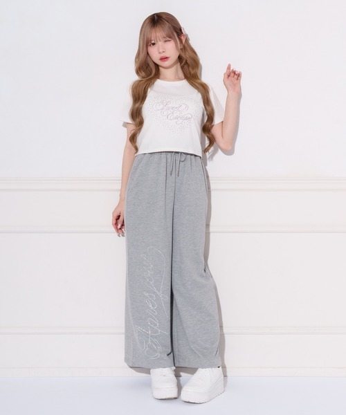 apres jour(アプレジュール)の「ハートロゴラインストーンTシャツ(Tシャツ/カットソー・レディース・ブラック/ホワイト系その他/オフホワイト・フリー/X-LARGE)」の19枚目の写真
